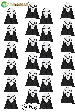 MASCHERA SCHELETRO DI HALLOWEEN CF 24 PZ 